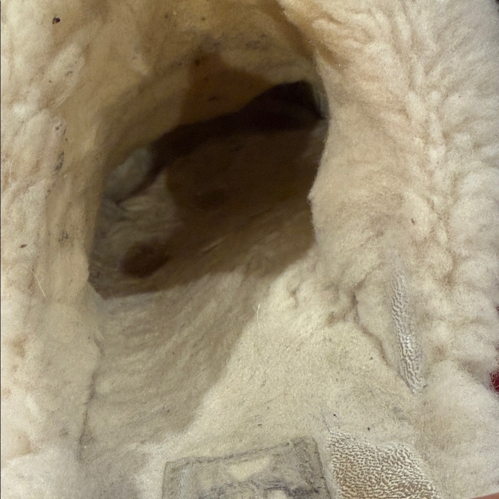 Ugg Cozy Gray and Cream Slippers hard bottom sz 8 1/2 wool shoes sweater - Picture 3 of 8